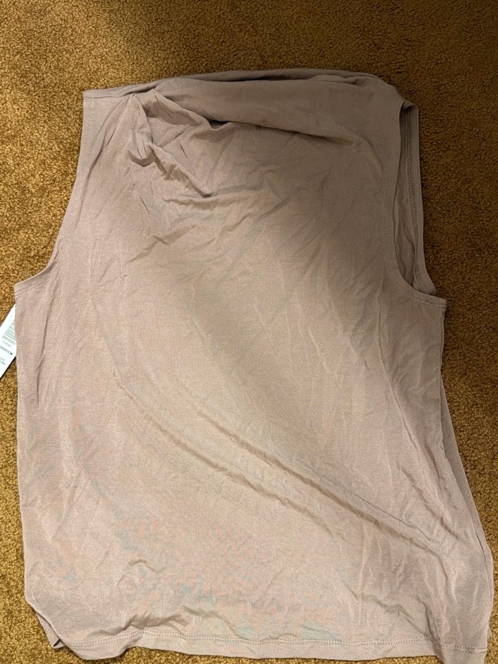 Aritzia broadroom Sleeveless Tank Top in Deep Taupe